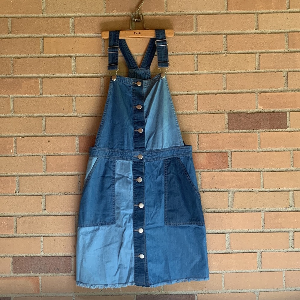 ✨ SOLD ✨ Patchwork overalls dress